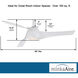 Artemis 58 inch White Ceiling Fan