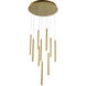 Canada LED 24 inch Gold Chandelier Ceiling Light