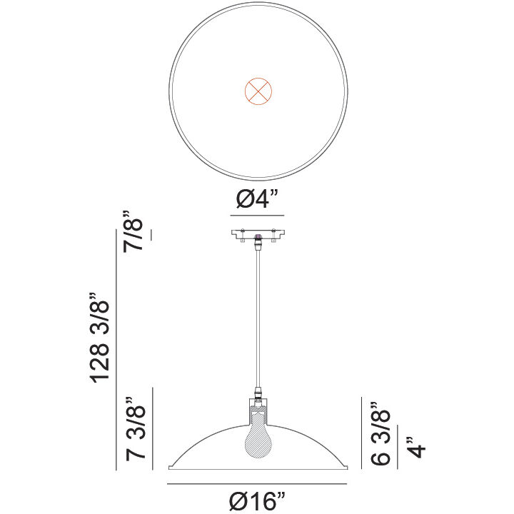 Farmley 1 Light 16 inch Matte White Outdoor Pendant