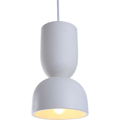 Kala 1 Light 7 inch White with Texture Pendant Ceiling Light