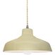 Radiance LED 11.5 inch Vanilla Gloss and Brushed Nickel Pendant Ceiling Light