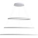 Veritas 70.88 inch 120.00 watt Sand White Chandelier Ceiling Light, 3 Tier