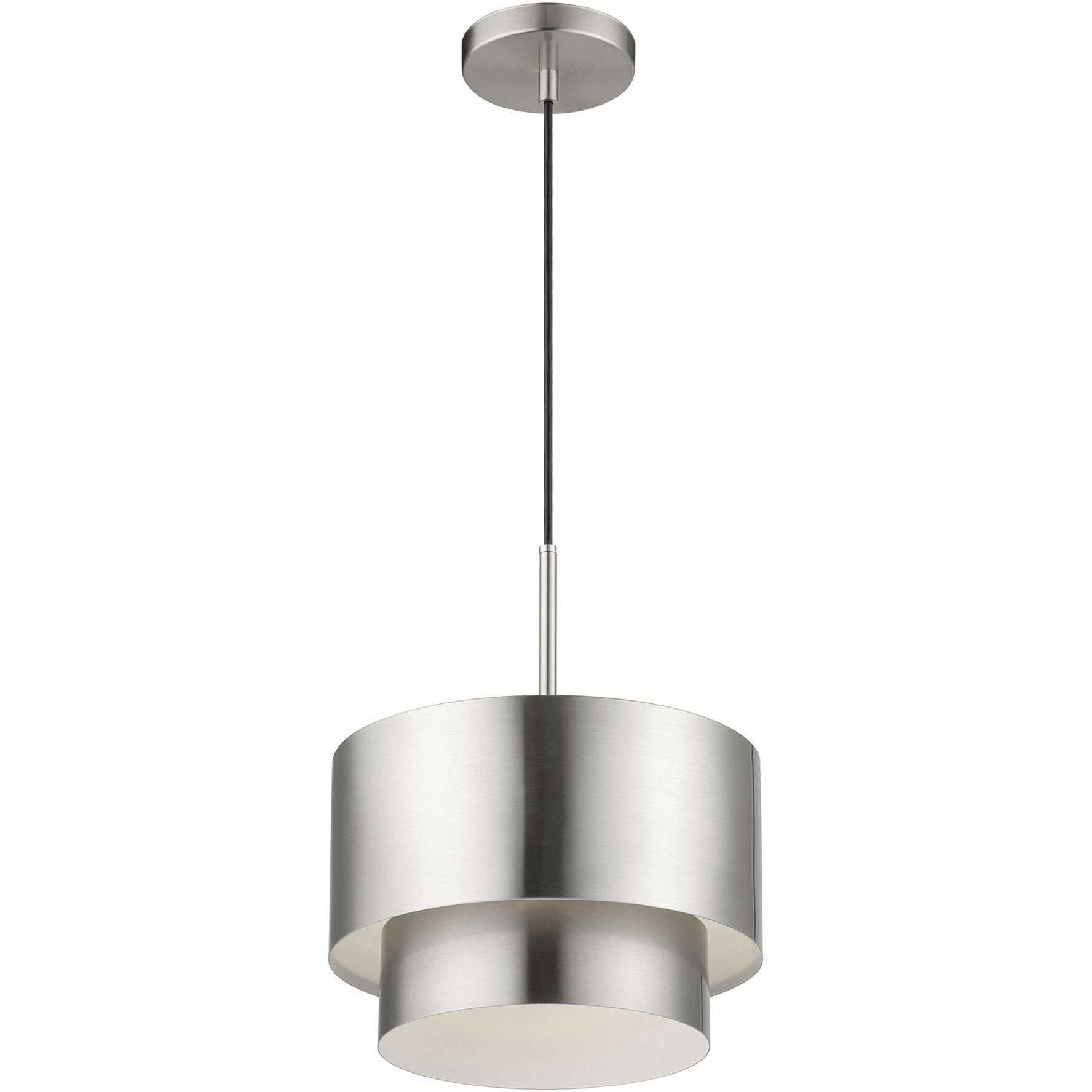 Zolana 1 Light 12 inch Brushed Nickel Pendant Ceiling Light