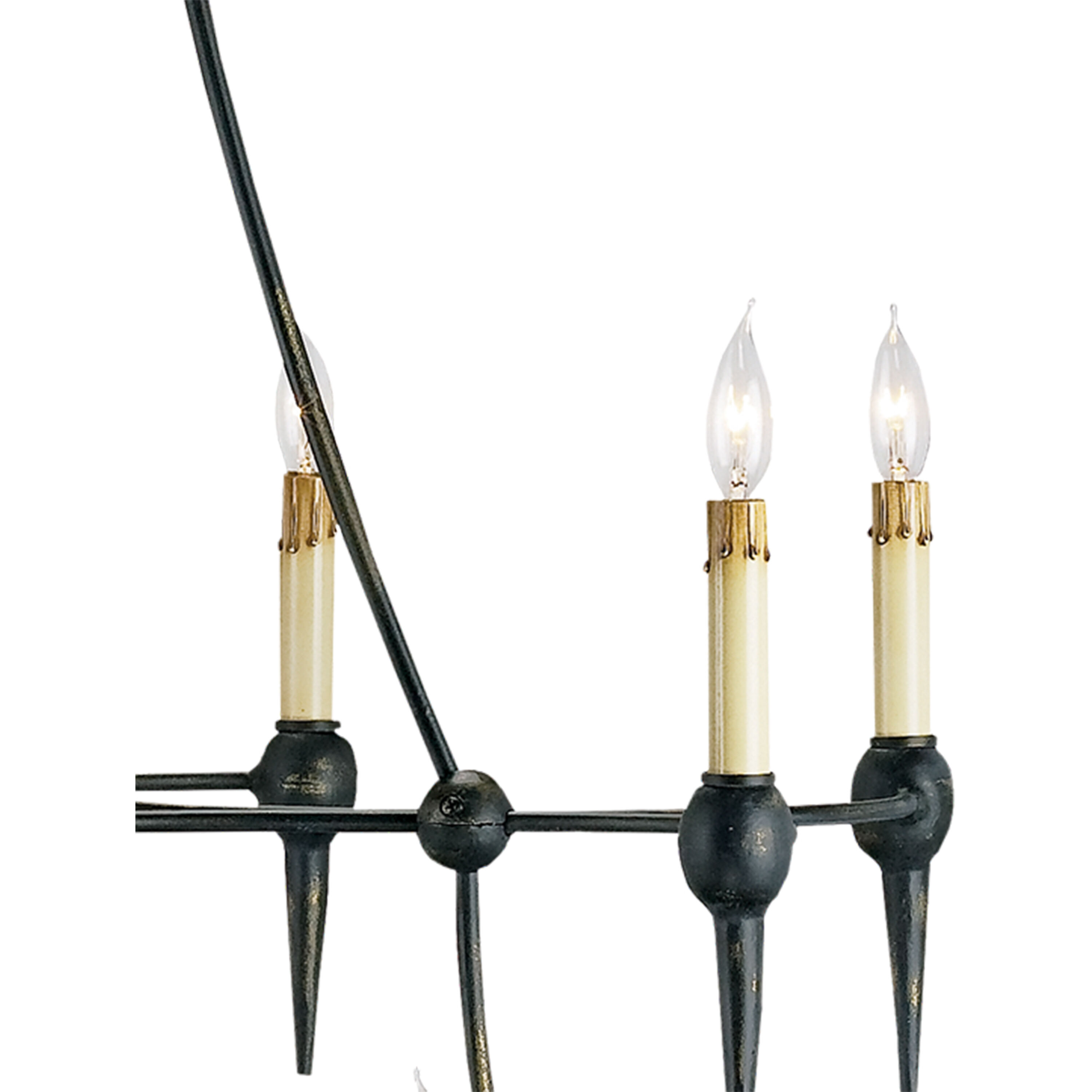 Danielli 12 Light 41 inch French Black Chandelier Ceiling Light