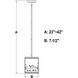 Acadia LED 7.5 inch Bronze Mini Pendant Ceiling Light