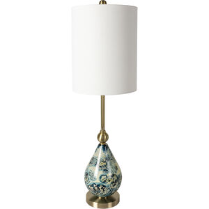 Snicarte 33 inch 100 watt Brass Table Lamp Portable Light