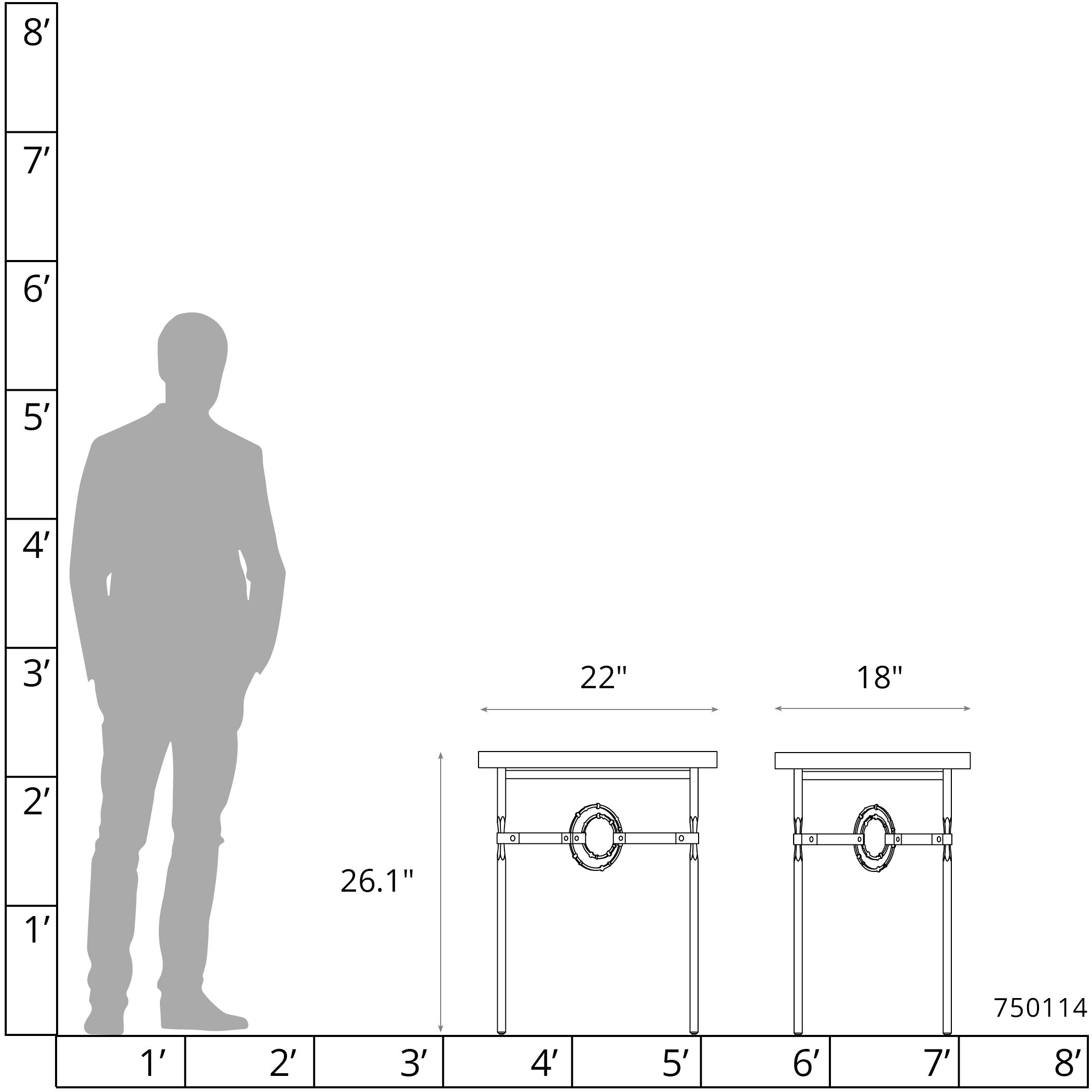 Equus 26.1 X 22 inch Natural Iron and Vintage Platinum Side Table in Natural Iron/Vintage Platinum, Chestnut Leather with Maple Natural, Wood Top