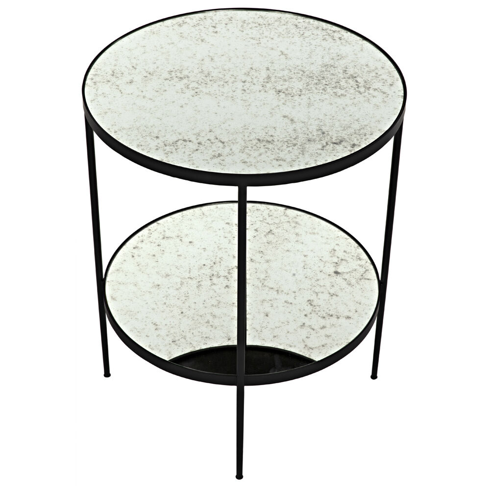 Anna 30 X 25 inch Matte Black Side Table