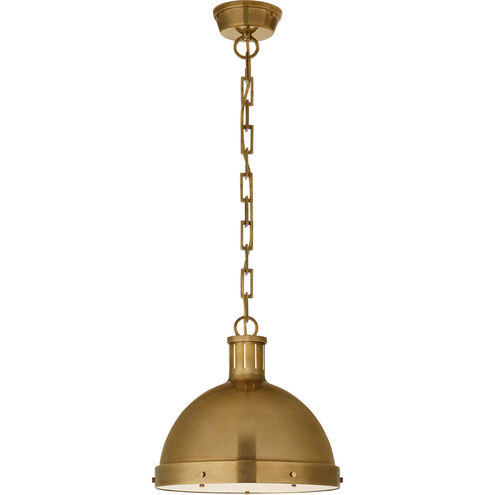 Thomas O'Brien Hicks 2 Light 13 inch Hand-Rubbed Antique Brass Pendant Ceiling Light, Large