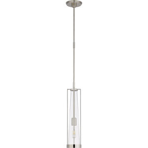 Thomas O'Brien Calix 1 Light 5.5 inch Polished Nickel Pendant Ceiling Light in Clear Glass
