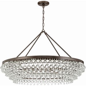 Calypso 8 Light 40 inch Vibrant Bronze Chandelier Ceiling Light