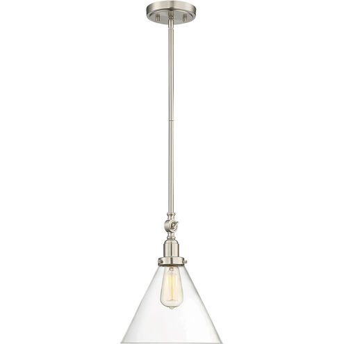 Drake 1 Light 10 inch Satin Nickel Pendant Ceiling Light, Essentials