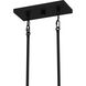 Acacia 3 Light 35 inch Matte Black Island Light Ceiling Light