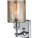 Ballston Cobbleskill 1 Light 5 inch Polished Chrome Sconce Wall Light in Mercury Glass, Ballston