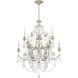 Regis 12 Light 32 inch Olde Silver Chandelier Ceiling Light in Clear Hand Cut