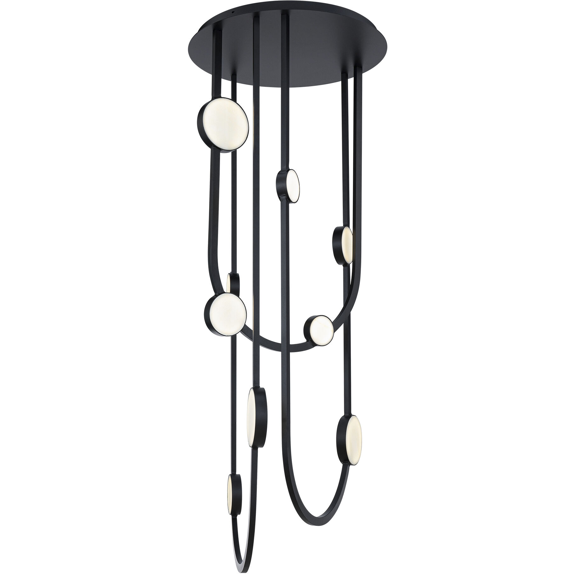 Tableau LED 20.5 inch Black Indoor Ceiling Lighting in 3500K