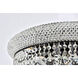 Primo 10 Light 20 inch Black and Clear Flush Mount Ceiling Light