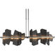 Ardesia Linear Pendant Ceiling Light in Dark Smoke