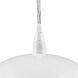 Layla 1 Light 12 inch White Pendant Ceiling Light in Gloss White