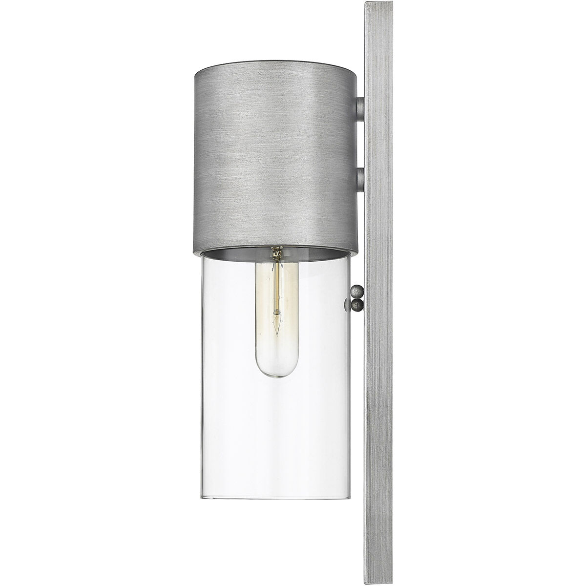 Cooper 1 Light 16 inch Matte Nickel Exterior Wall Mount