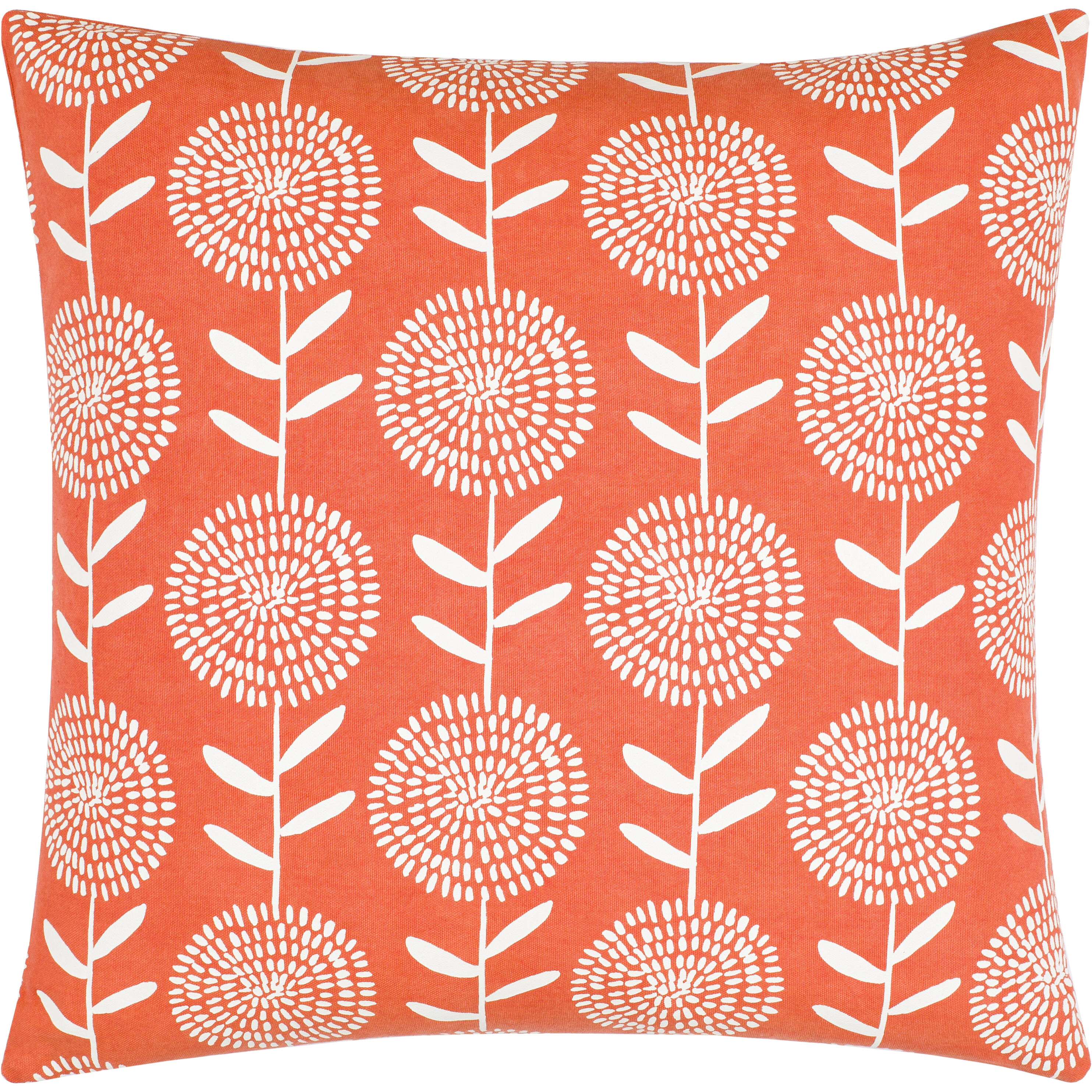 Lachen 20 inch Burnt Orange Pillow Kit in 20 x 20, Square