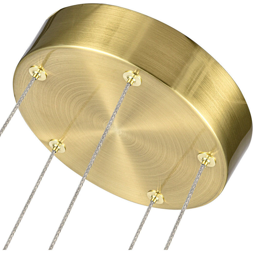 Artisan Collection/SIENNA Series 5 Light 9.5 inch Brass Pendant/Chandelier Ceiling Light