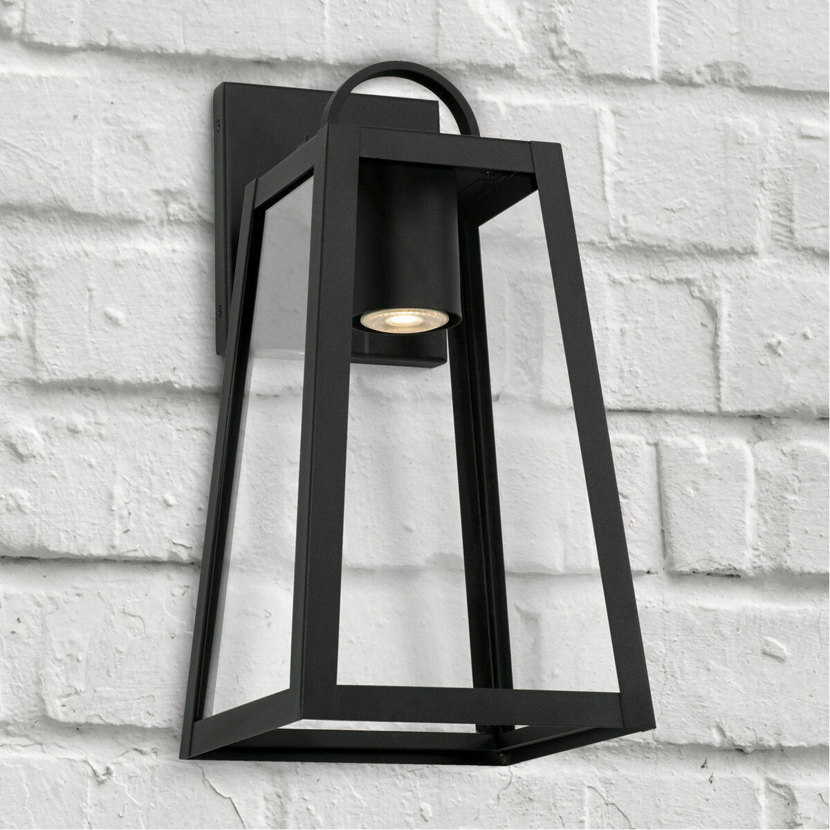 Leighton LED 16 inch Black Outdoor Wall Lantern
