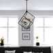 Anson LED 23.5 inch Matte Black and Gold Pendant Ceiling Light