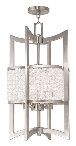 Grammercy 4 Light 14 inch Brushed Nickel Semi Flush Mount Ceiling Light