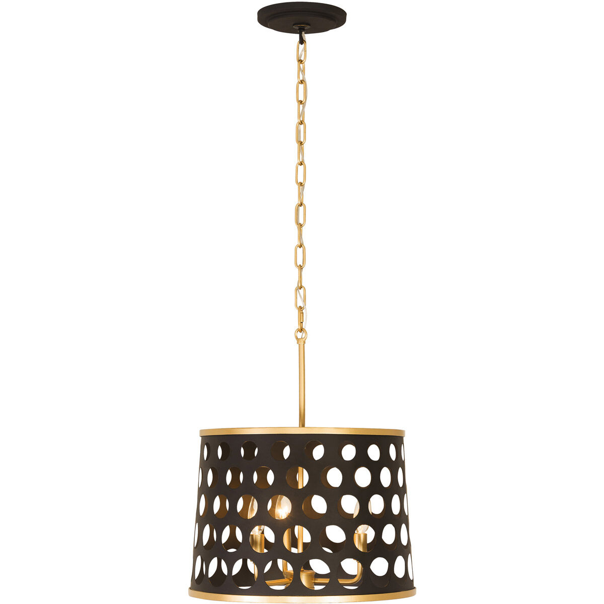 Bailey 3 Light 16 inch Gold Pendant Ceiling Light