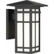 Grydton 1 Light 16.5 inch Dark Matte Black Outdoor Wall Lantern