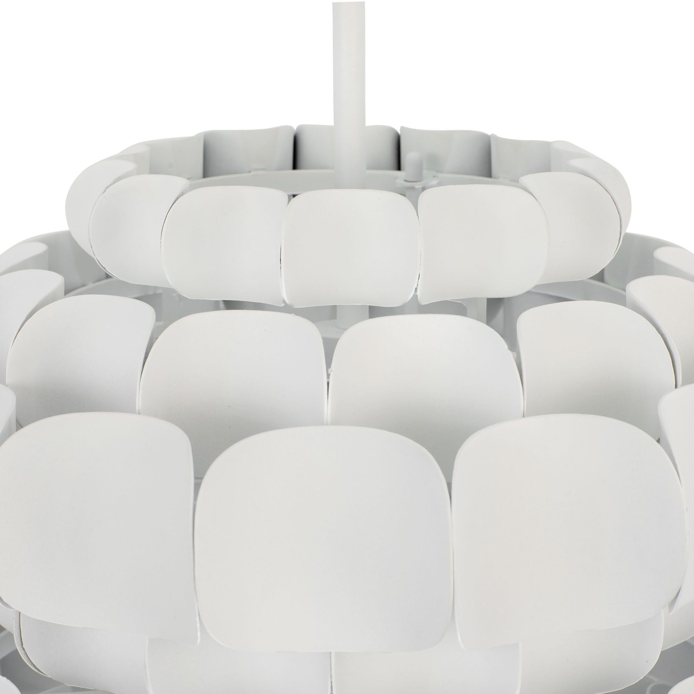 Swoon 1 Light 16 inch Matte White Pendant Ceiling Light, Smithsonian Collaboration