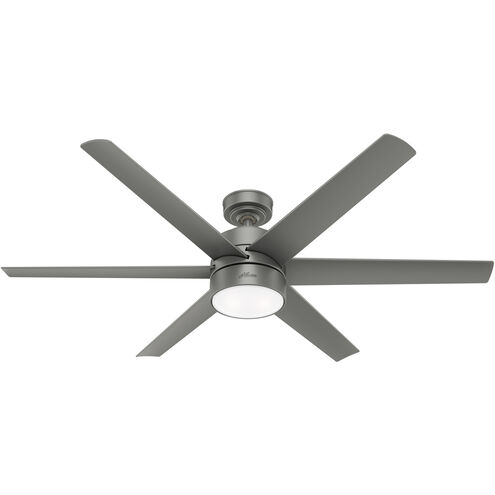 Solaria 60 inch Matte Silver Outdoor Ceiling Fan