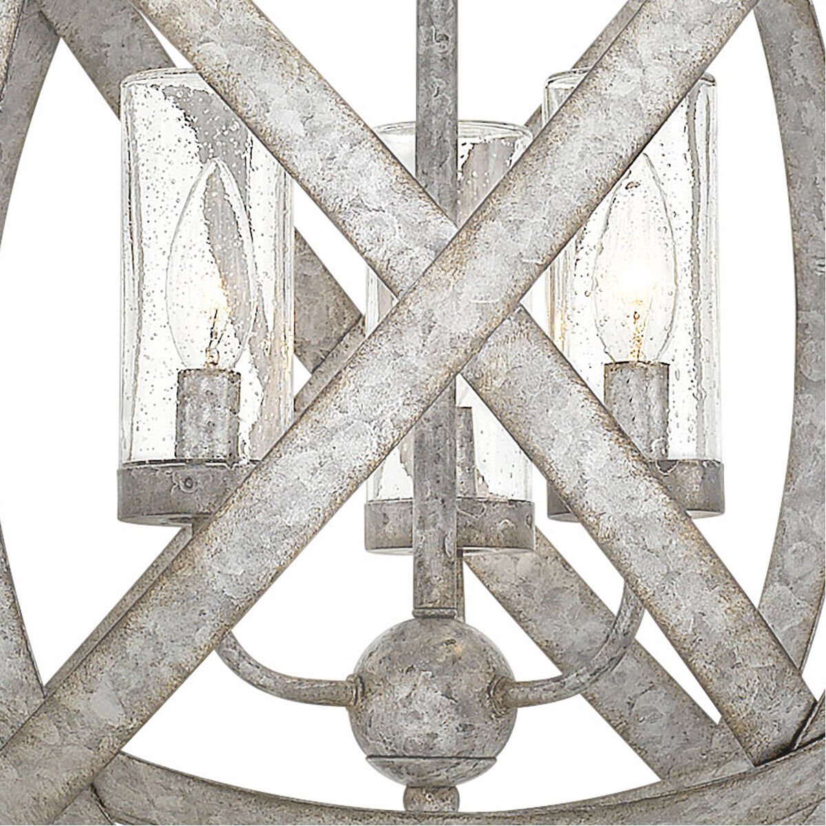 Open Air Carson LED 19 inch Weathered Zinc Outdoor Hanging Light