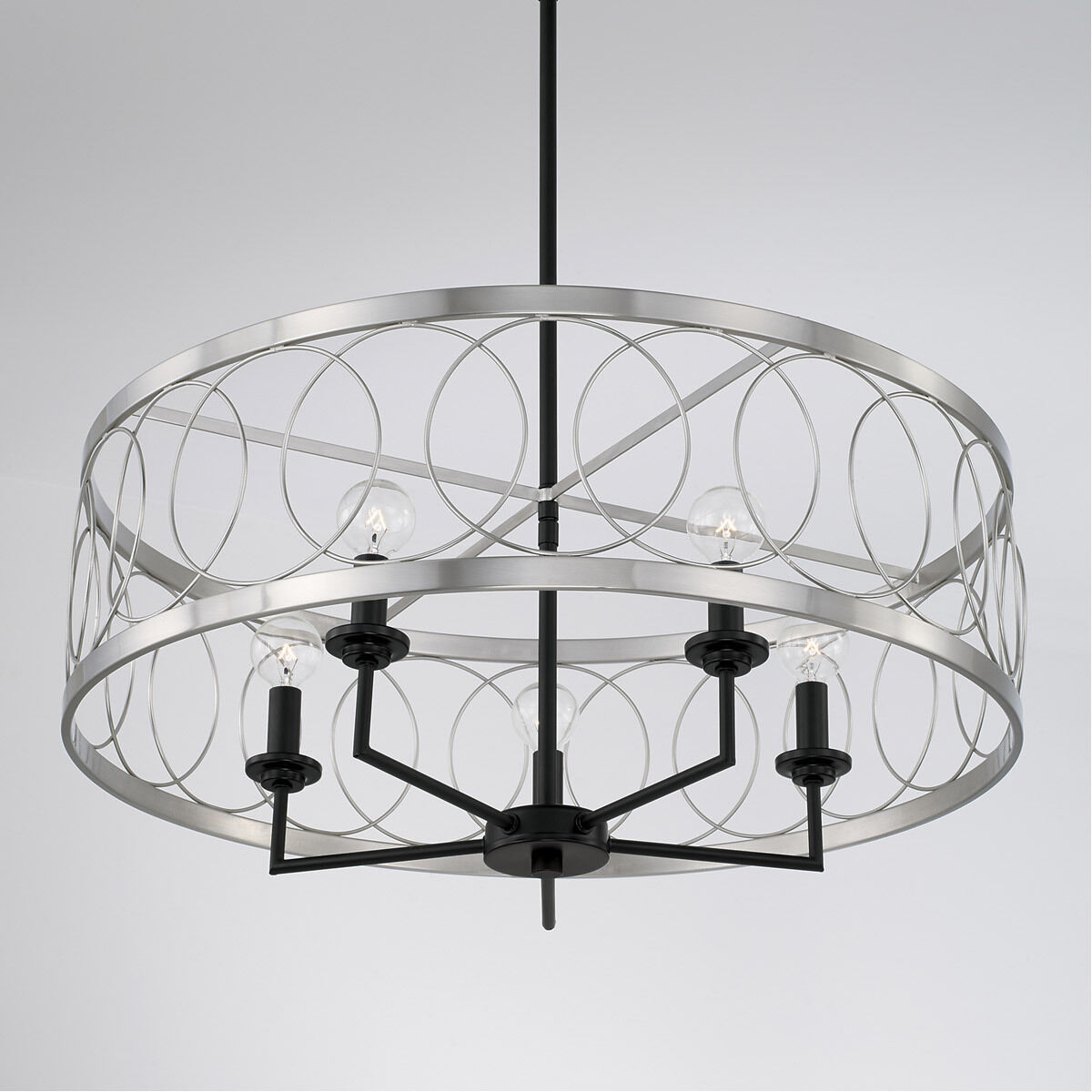 Madeline 4 Light 24.5 inch Black Tie Pendant Ceiling Light