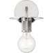 Central 1 Light 6 inch Polished Nickel Wall Sconce Wall Light