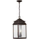 Sutter Creek 3 Light 10 inch Oiled Bronze Outdoor Hanging Lantern