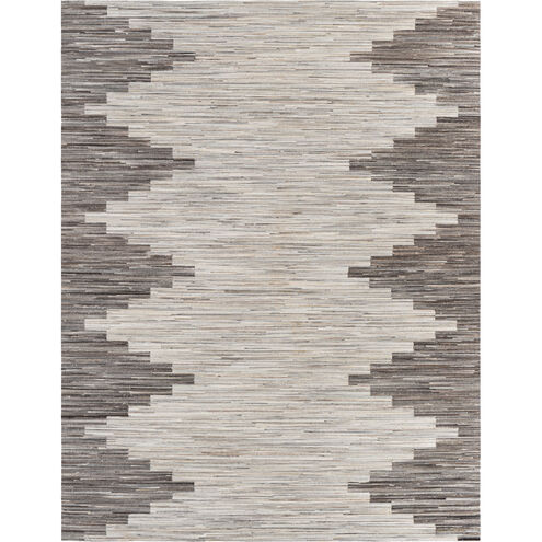 Zander 120 X 96 inch Silver Gray Rug in 8 x 10, Rectangle