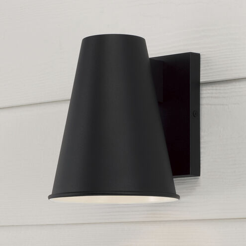 Yardley 1 Light 8 inch Black Outdoor Wall Lantern