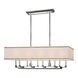 Collins 10 Light 38 inch Polished Nickel Island Chandelier Ceiling Light