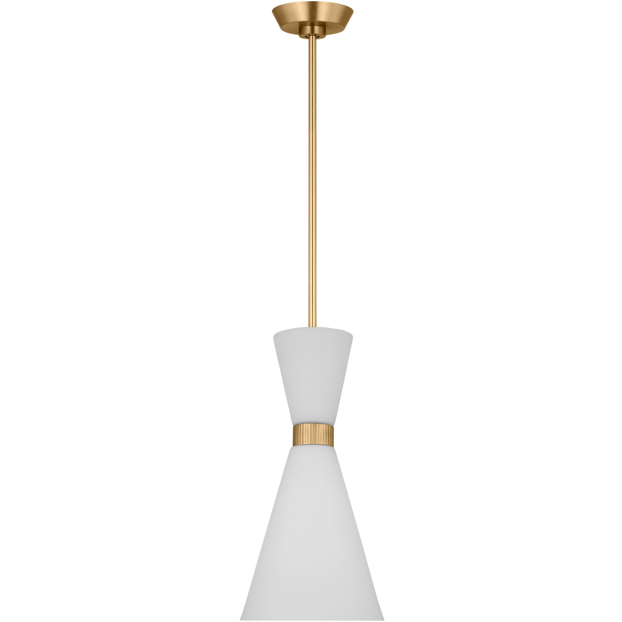 Drew & Jonathan Belcarra 1 Light 8 inch Satin Brass Pendant Ceiling Light
