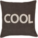 Stencil 22 inch Taupe, Dark Brown Pillow Kit