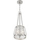 Crawford 3 Light 12 inch Satin Nickel Pendant Ceiling Light