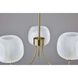 Magnolia 3 Light 21.88 inch Antique Brass Chandelier Ceiling Light