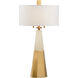 Chelsea House 35 inch 60.00 watt Natural White/Coffee Bronze Table Lamp Portable Light