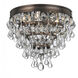 Calypso 3 Light 10.5 inch Vibrant Bronze Flush Ceiling Light
