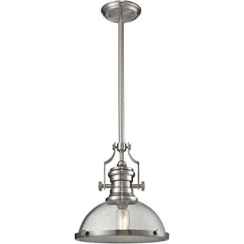 Chadwick 1 Light 13 inch Satin Nickel Pendant Ceiling Light