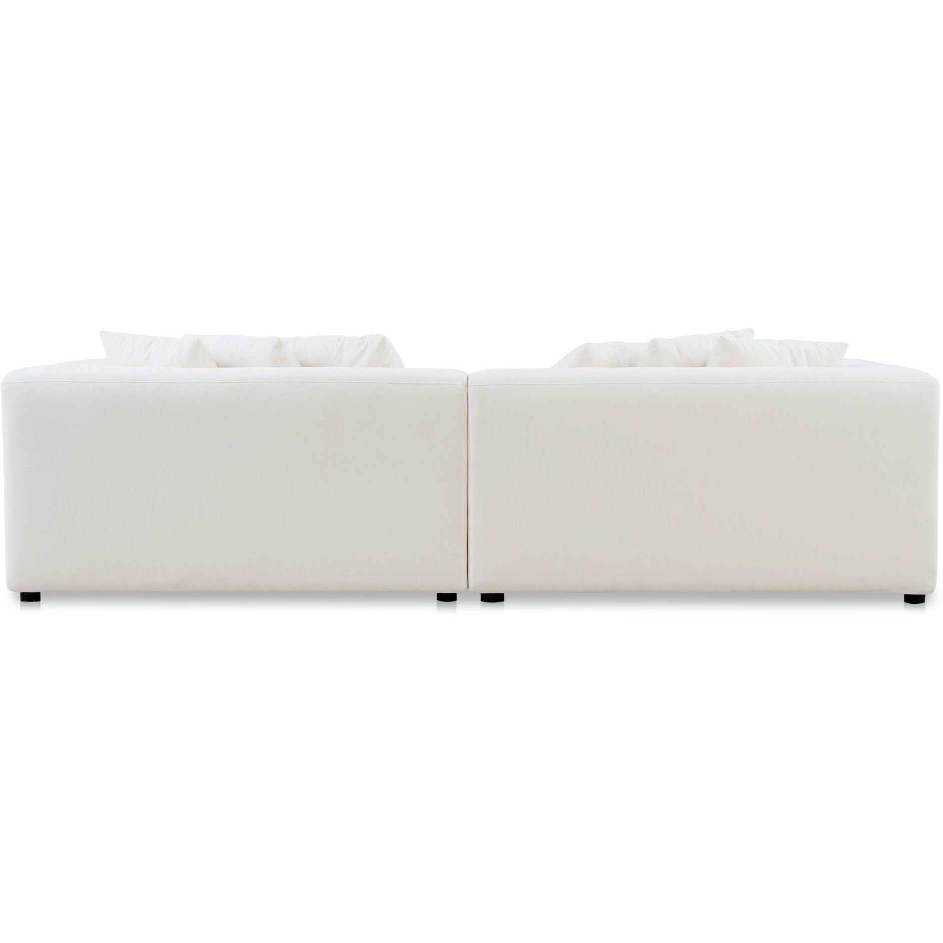 Davie White Sofa