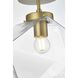 Lawrence 1 Light 10 inch Satin Gold Flush Mount Ceiling Light