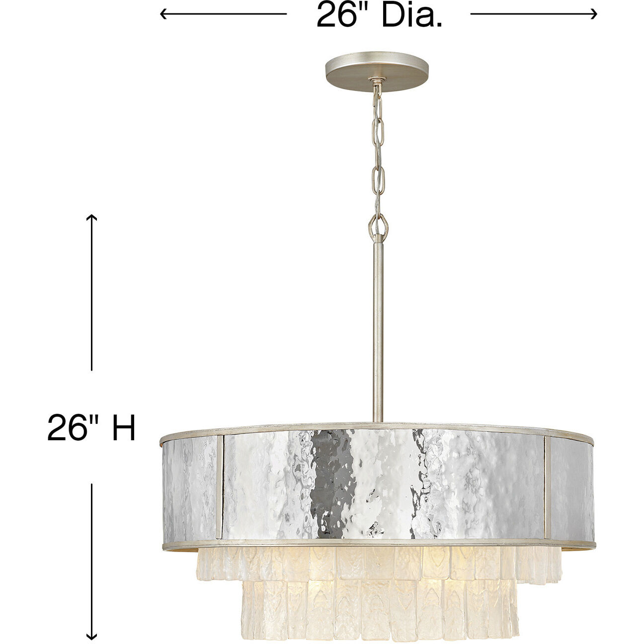 Reverie LED 26 inch Champagne Gold Chandelier Ceiling Light
